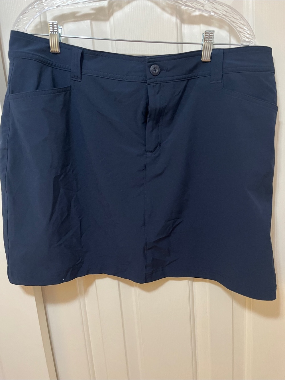 Eddie Bauer Navy Mini Skort with Front Pockets